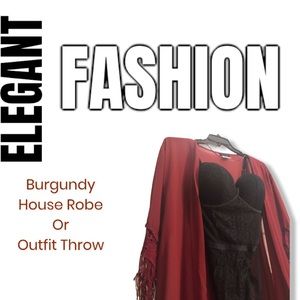 Burgundy/Wine Cover up Sexy